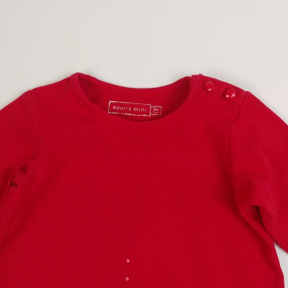 Souris Mini Red Tulle Hem Dress size 9 Months - Picture 4 of 11